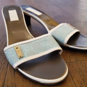 Gucci Kitten Heel Slides